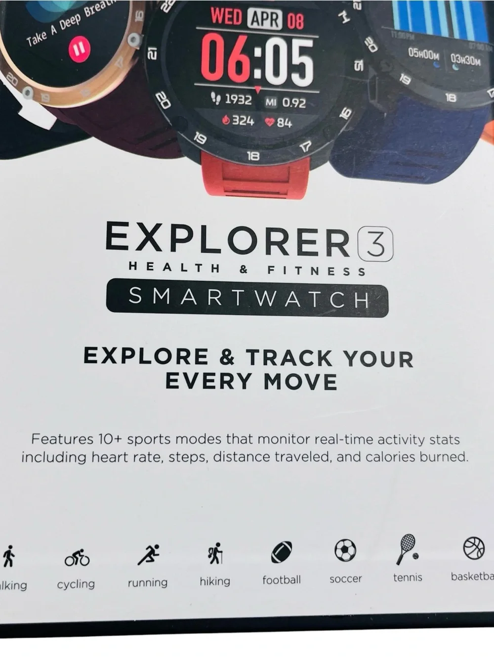 iTOUCH Explorer 3 Smartwatch Fitness Tracker Rose Gold Pink 500228R-C12 Open Box